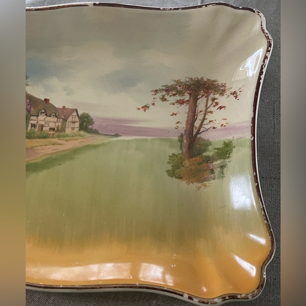 Royal Doulton English Cottage Rectangle Tray Plate - Picture 2 of 7